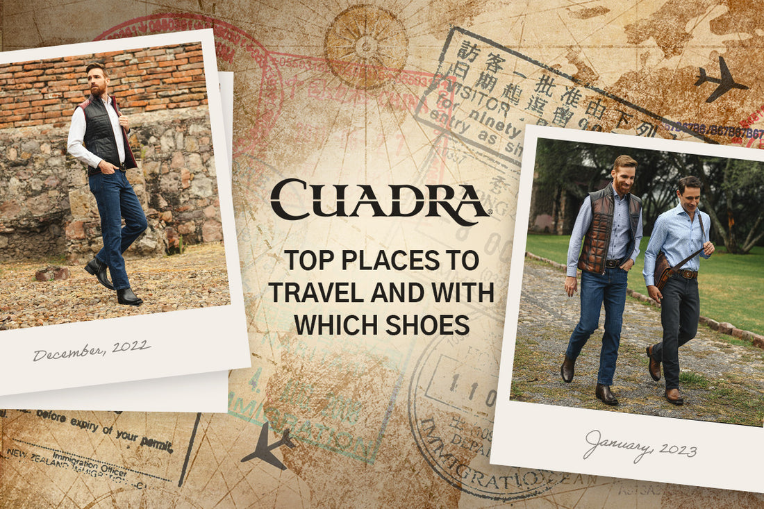 Top places to travel and with which shoes