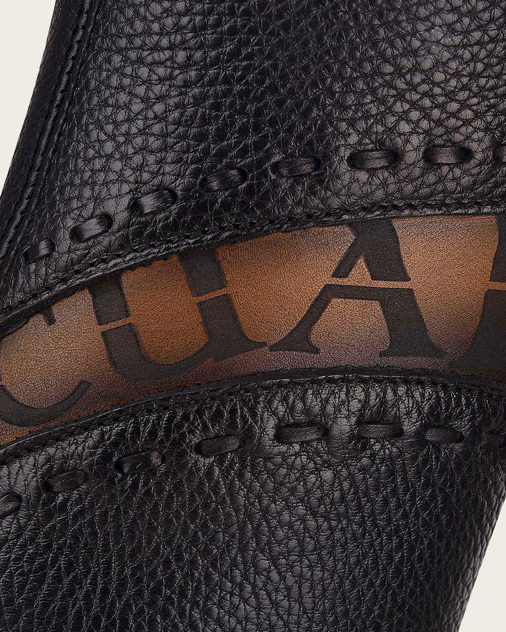 Laser-Etched Cuadra Logo: Elevate your brown leather boots with brand recognition. 