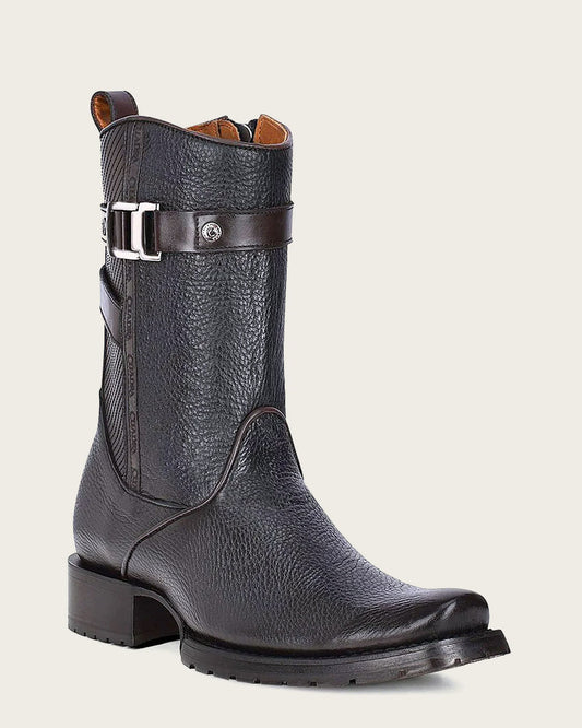 Men's Black Leather Boots: Sophistication & Style.