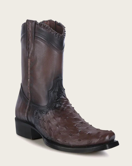 Ostrich Leather Cowboy Boots: Cuadra blends durability & unique texture.