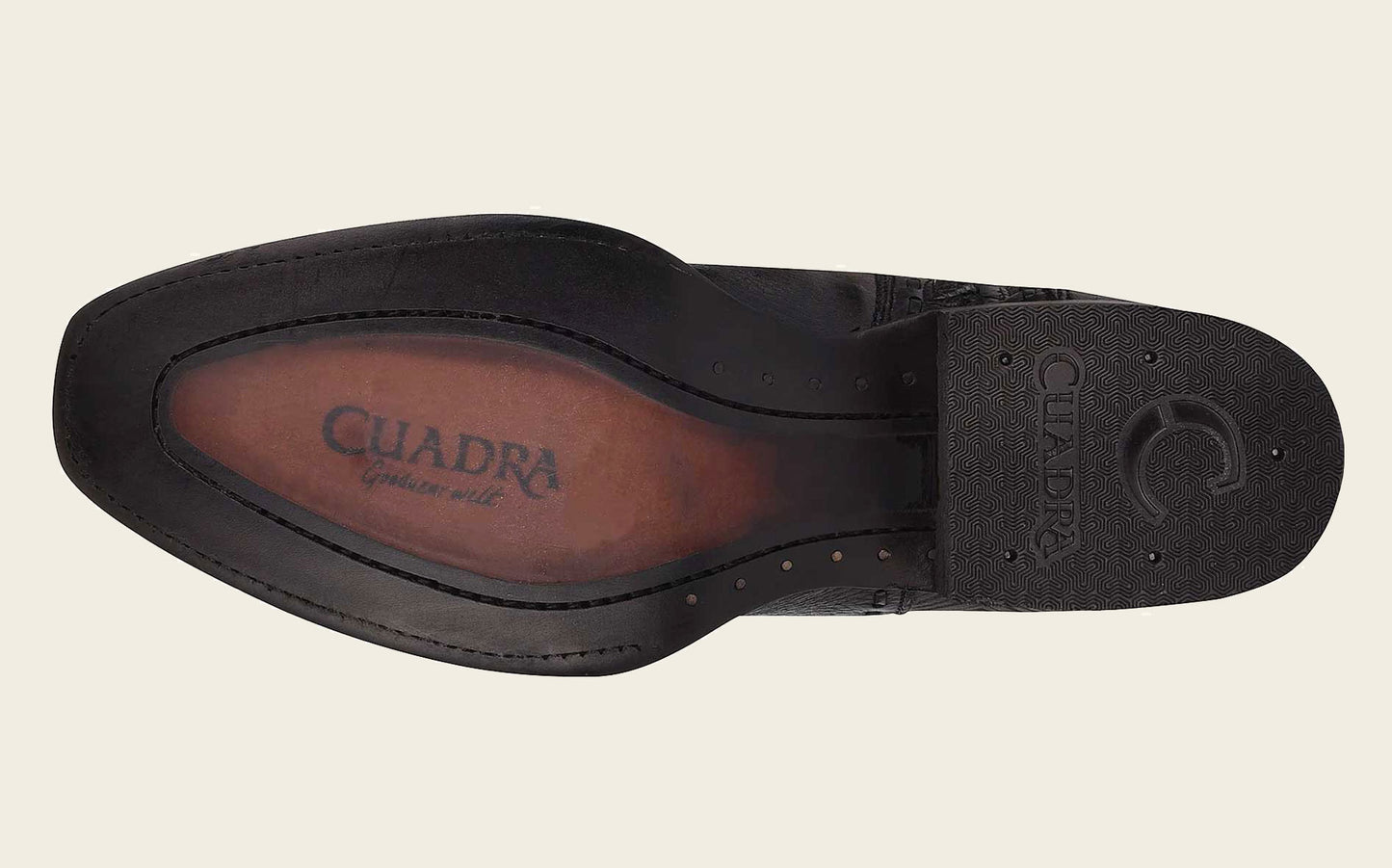 TPU-enhanced leather soles: Confidence in each step with superior traction.