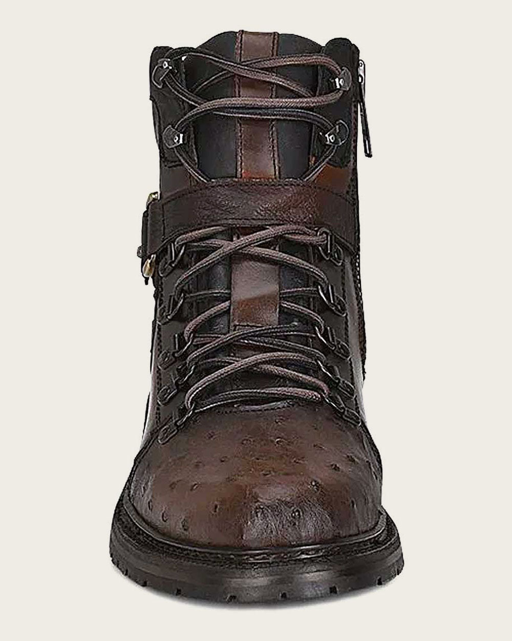 Comfortable Ostrich Boots: Laces & Easy Wear. 