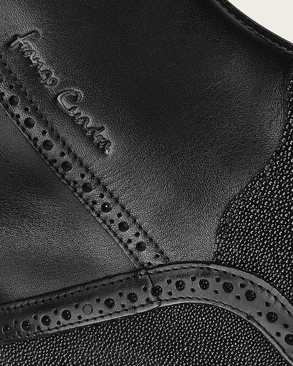 Cuadra Boots: Make a lasting impression with black stingray leather. 