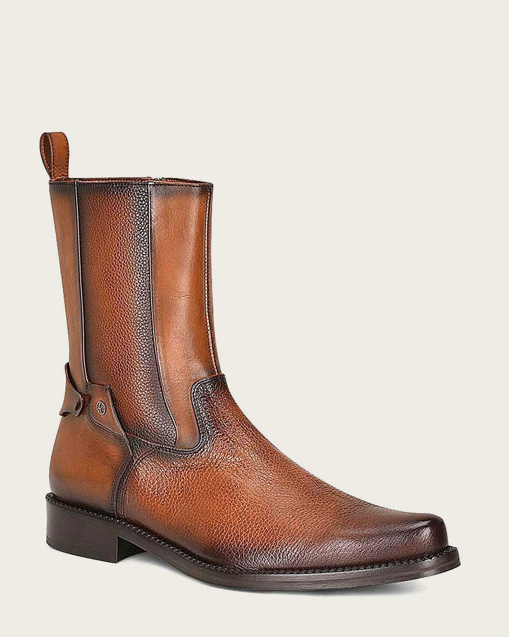 Honey Deer Leather Boots: Cuadra elevates your formal wear with elegance. 