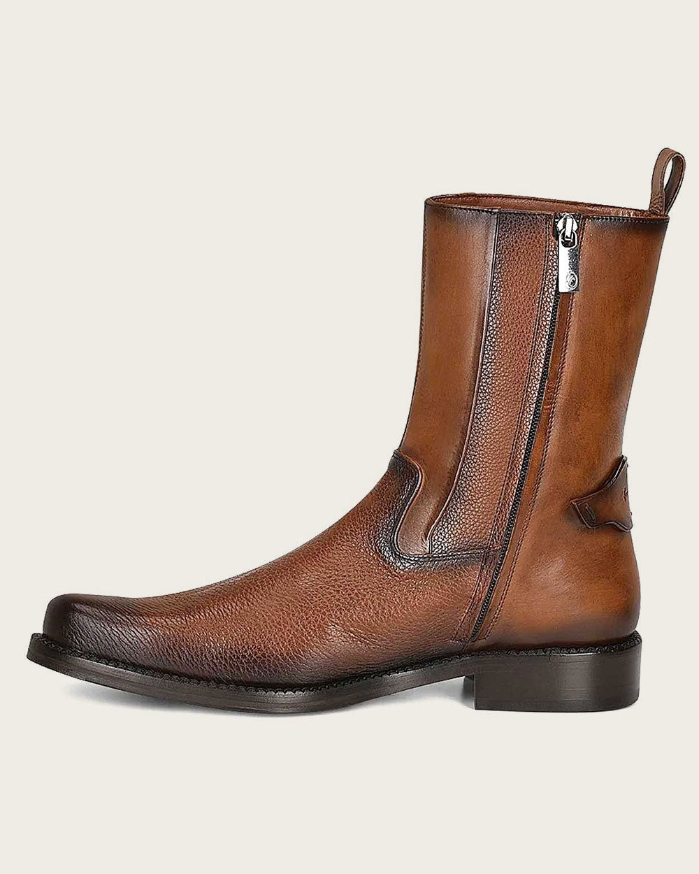 Luxury, Not Rough Use: Invest in Cuadra's deer leather dress boots. 