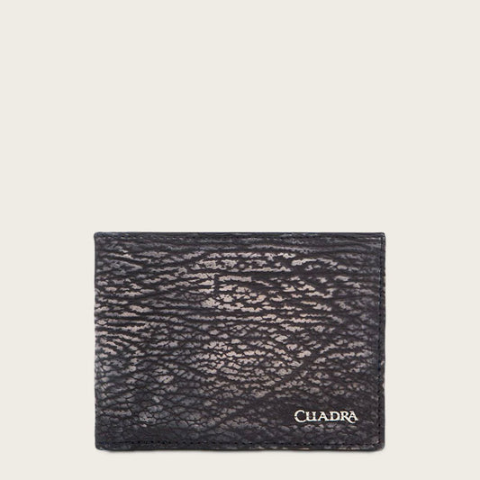 Handmade marine leather bifold wallet