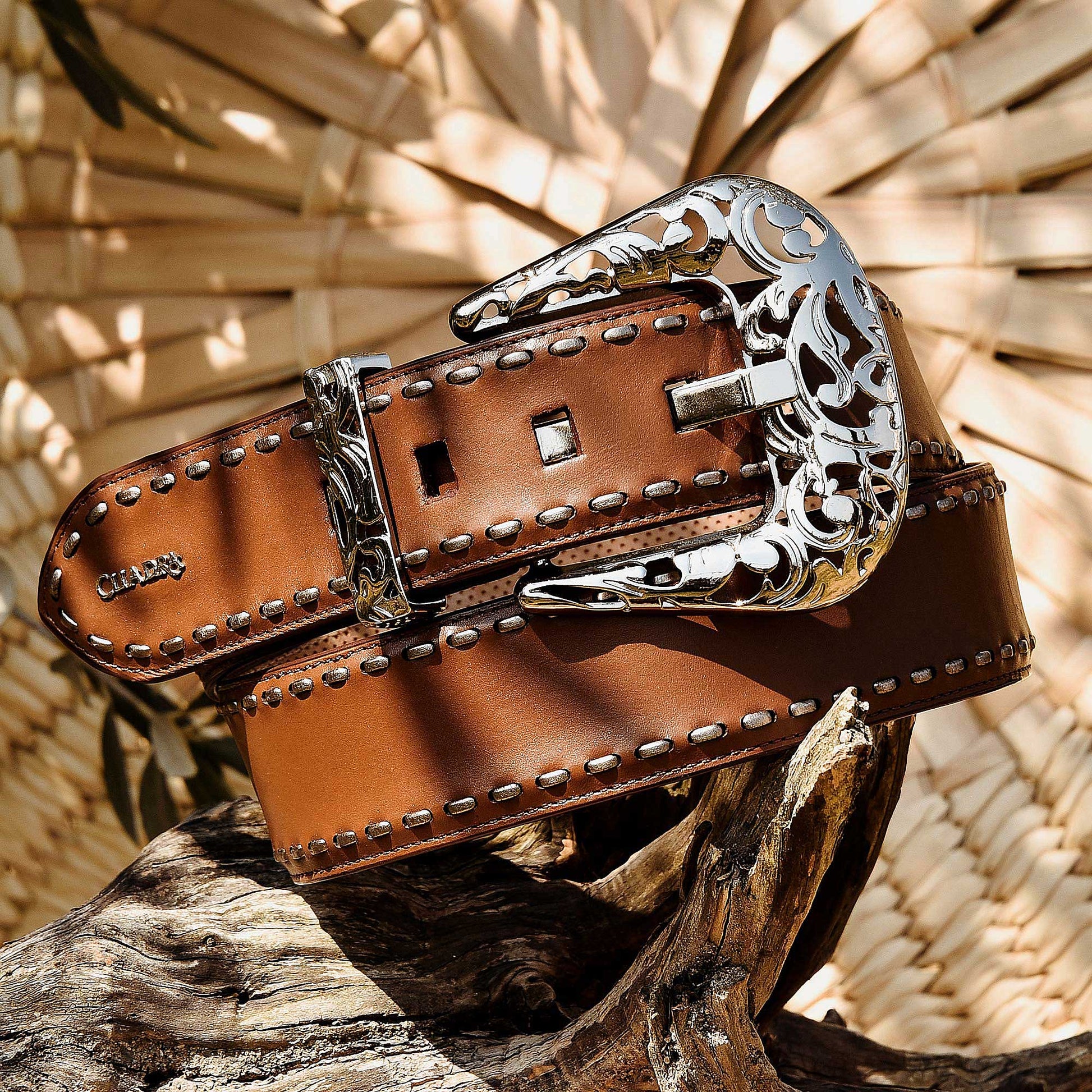 Western leather belt, Le 31, Dressy Belts for Men