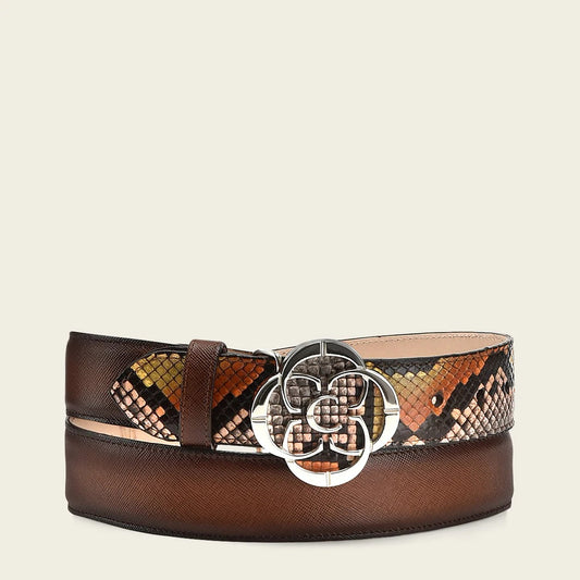 Exotic honey exotic leather elegant belt