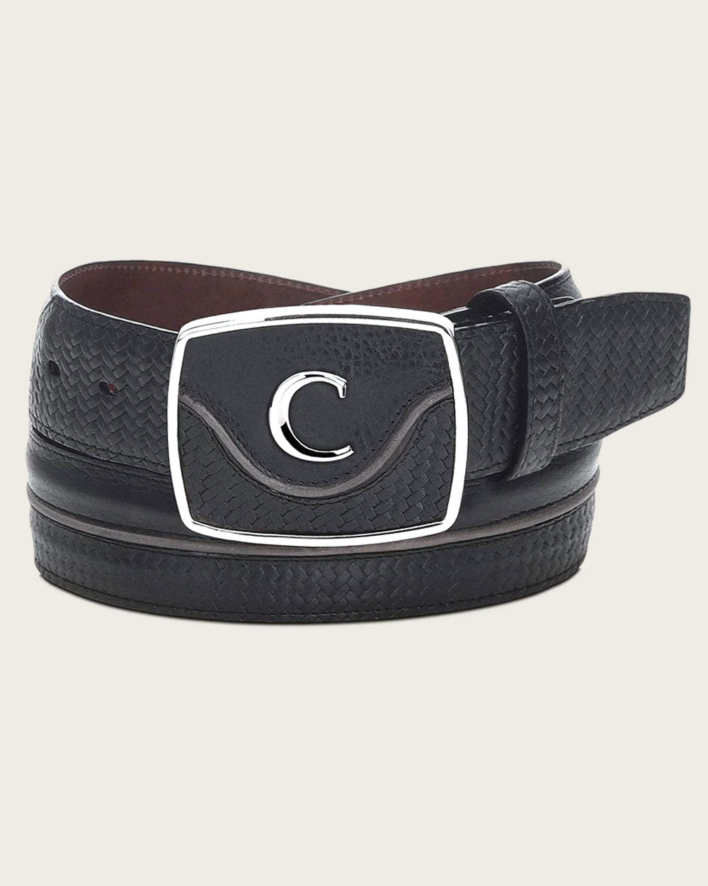 Premium Bovine Leather Belt: Crafted from high-quality bovine leather that ages beautifully over time. 