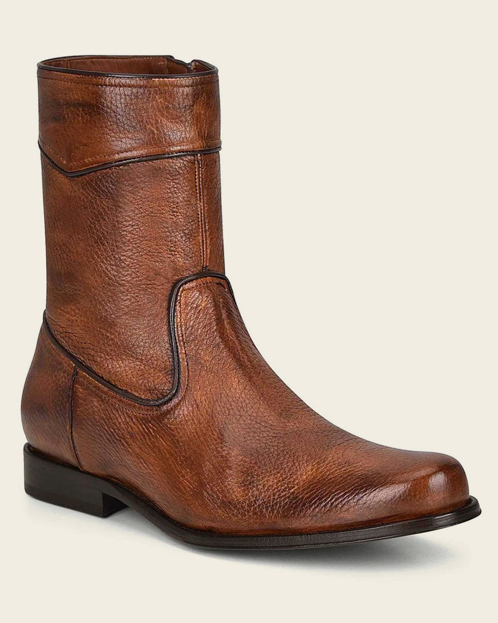 Crafted from genuine deer leather, this men's boots show the perfect blend of luxury and style. A must-have addition to your collection.
