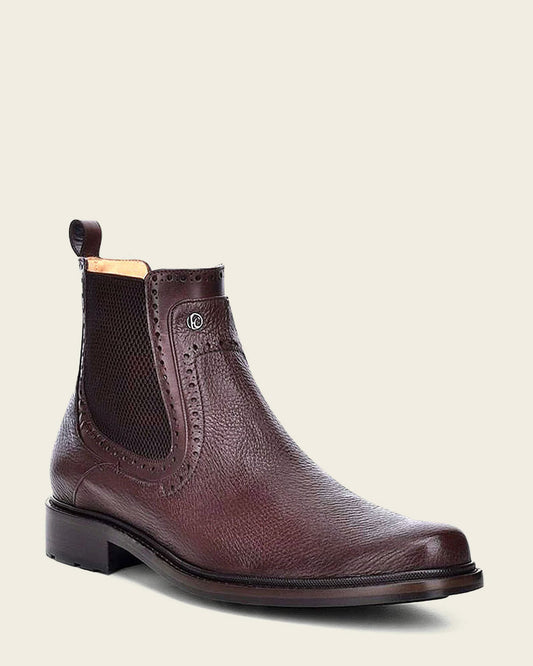 Cuadra Brown Deer Chelsea Boots: Luxury meets comfort in soft, adapting leather.
