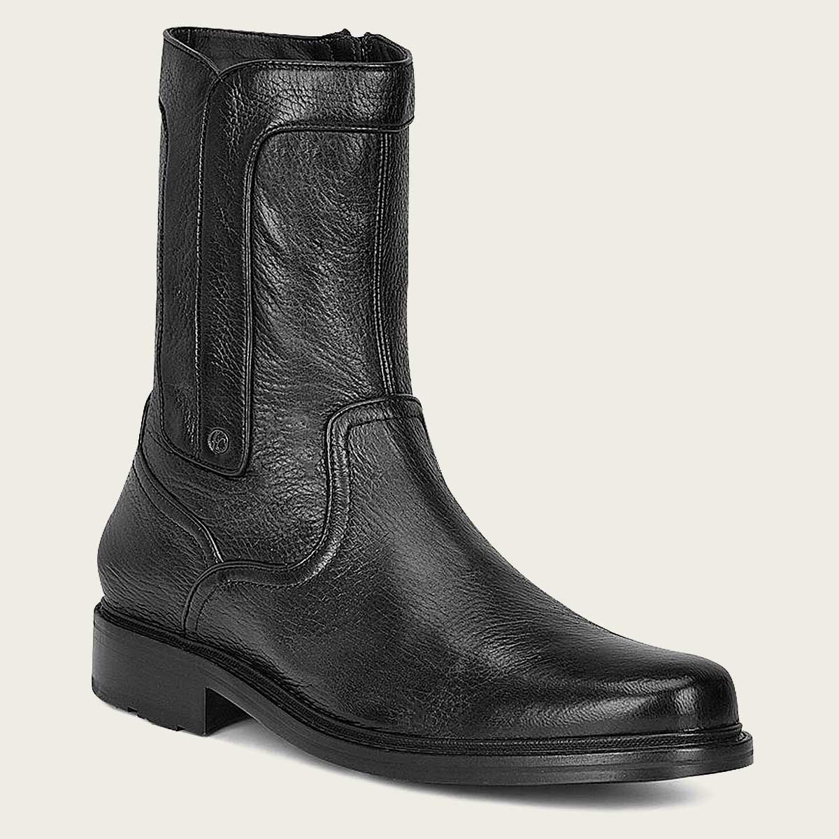 Black Deer Leather Boots for men. Designed to elevate your style with comfort and class
