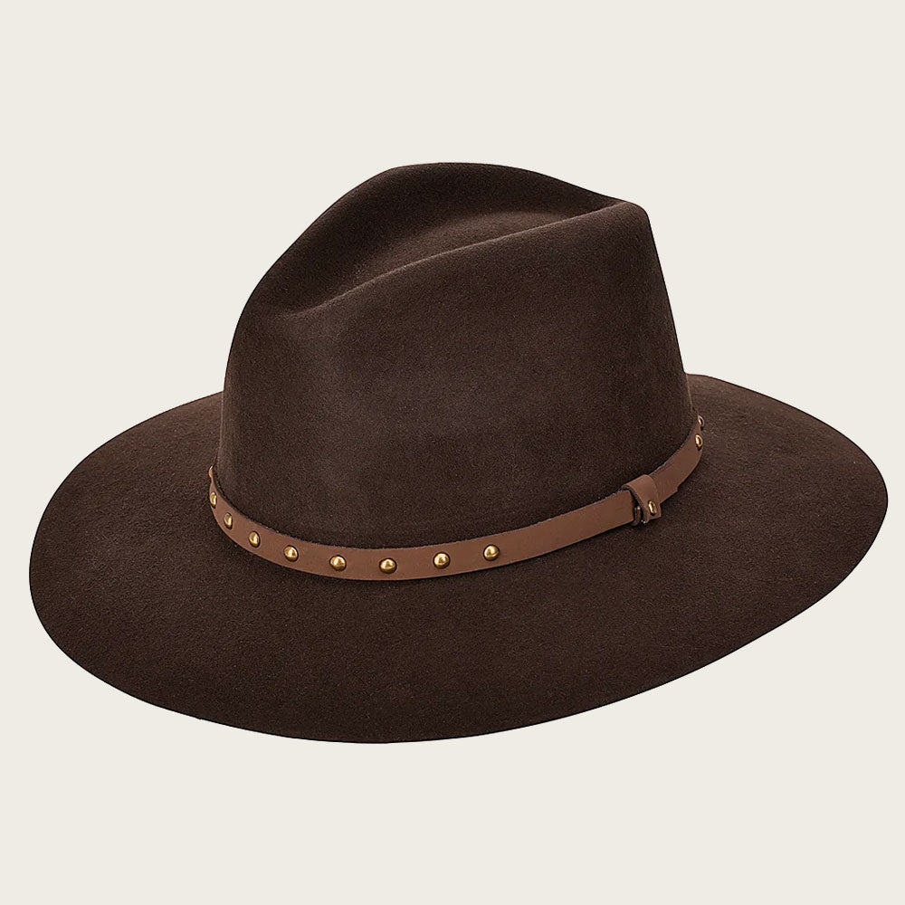 Chocolate Brown safari Wool Hat 3