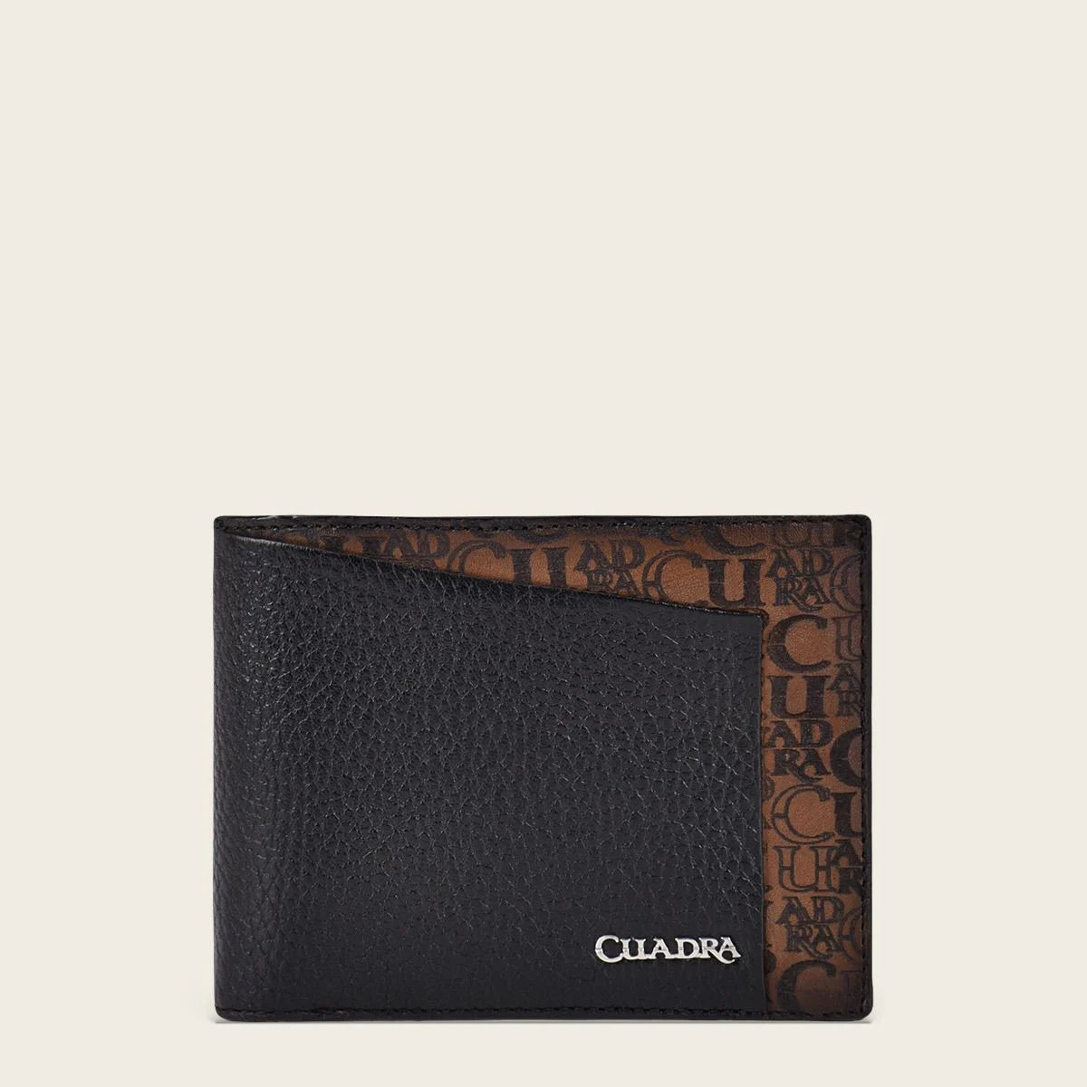 Handmade bifold black leather wallet 1.5