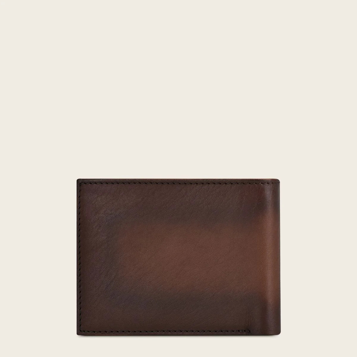 Gradient brown bovine leather wallet 4
