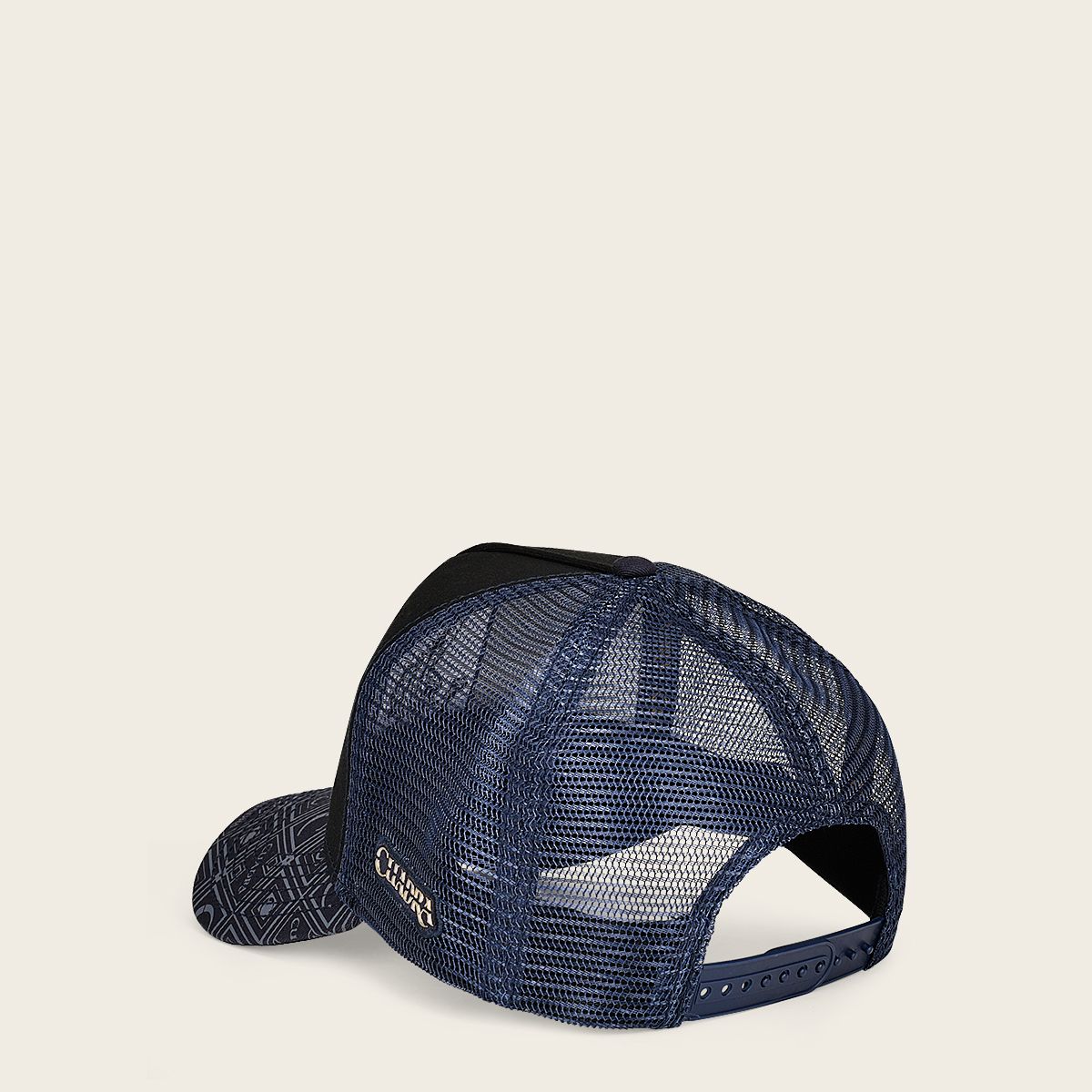 Blue snapback cap with alligator patch 4