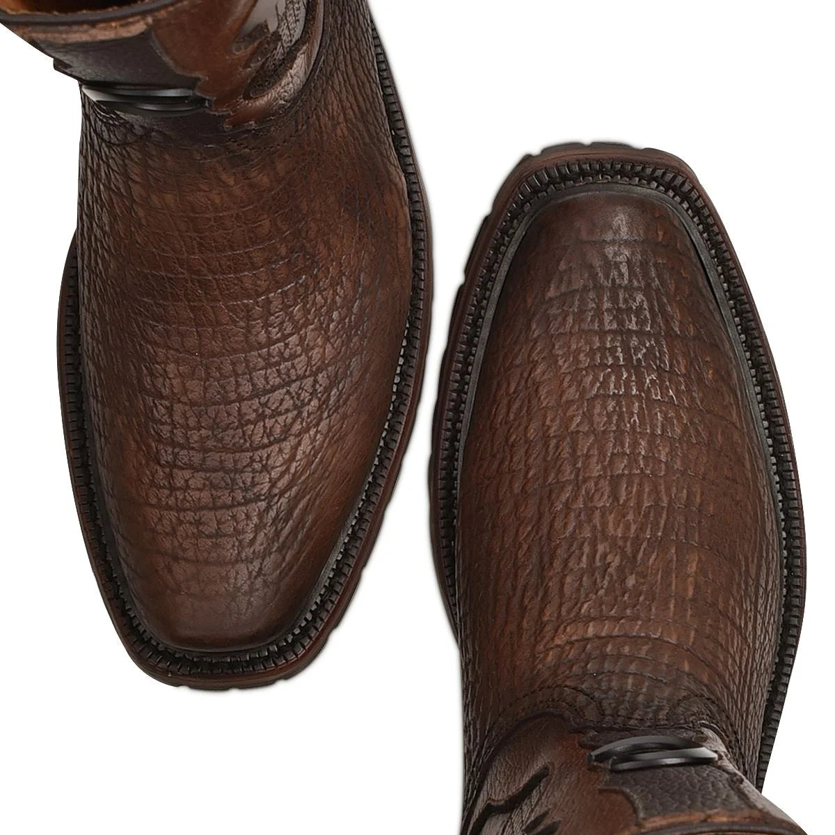 Urban brown genuine shark leather boot