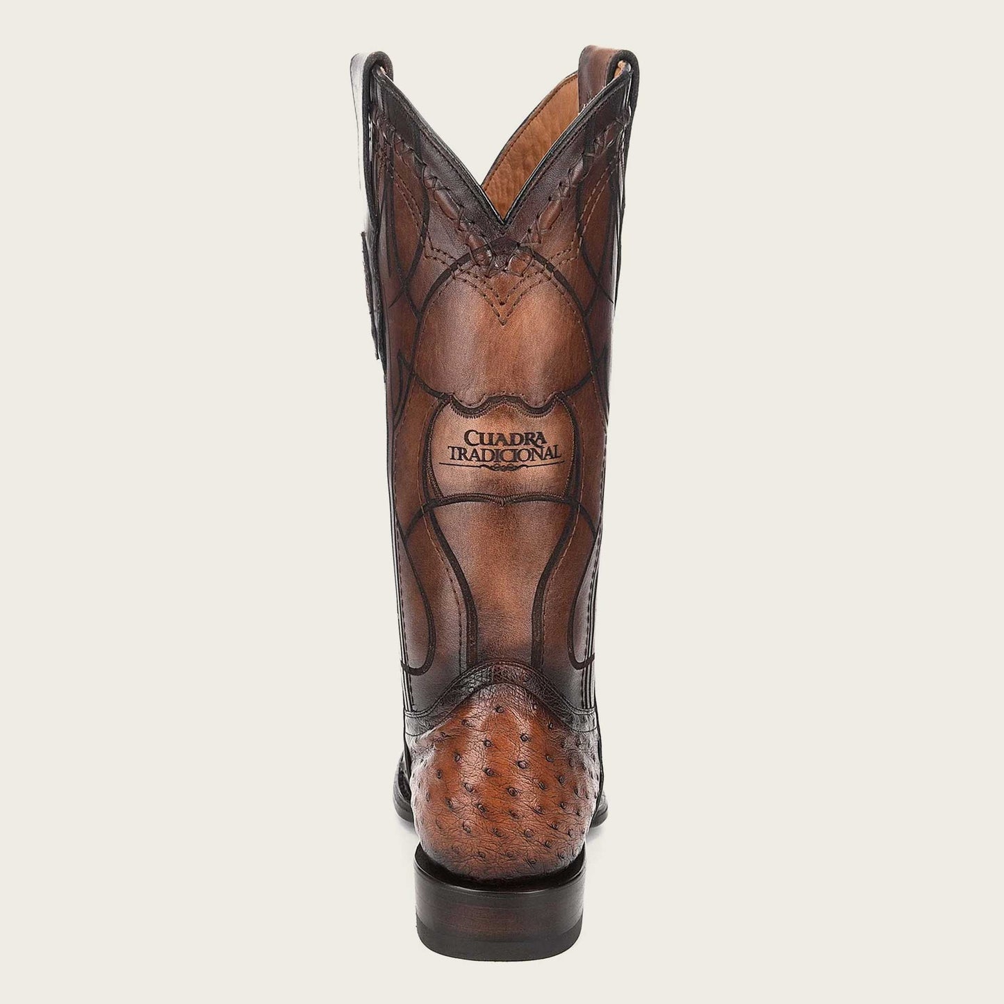 Engraved exotic leather cowboy boots - 1B1DMA - Cuadra Shop