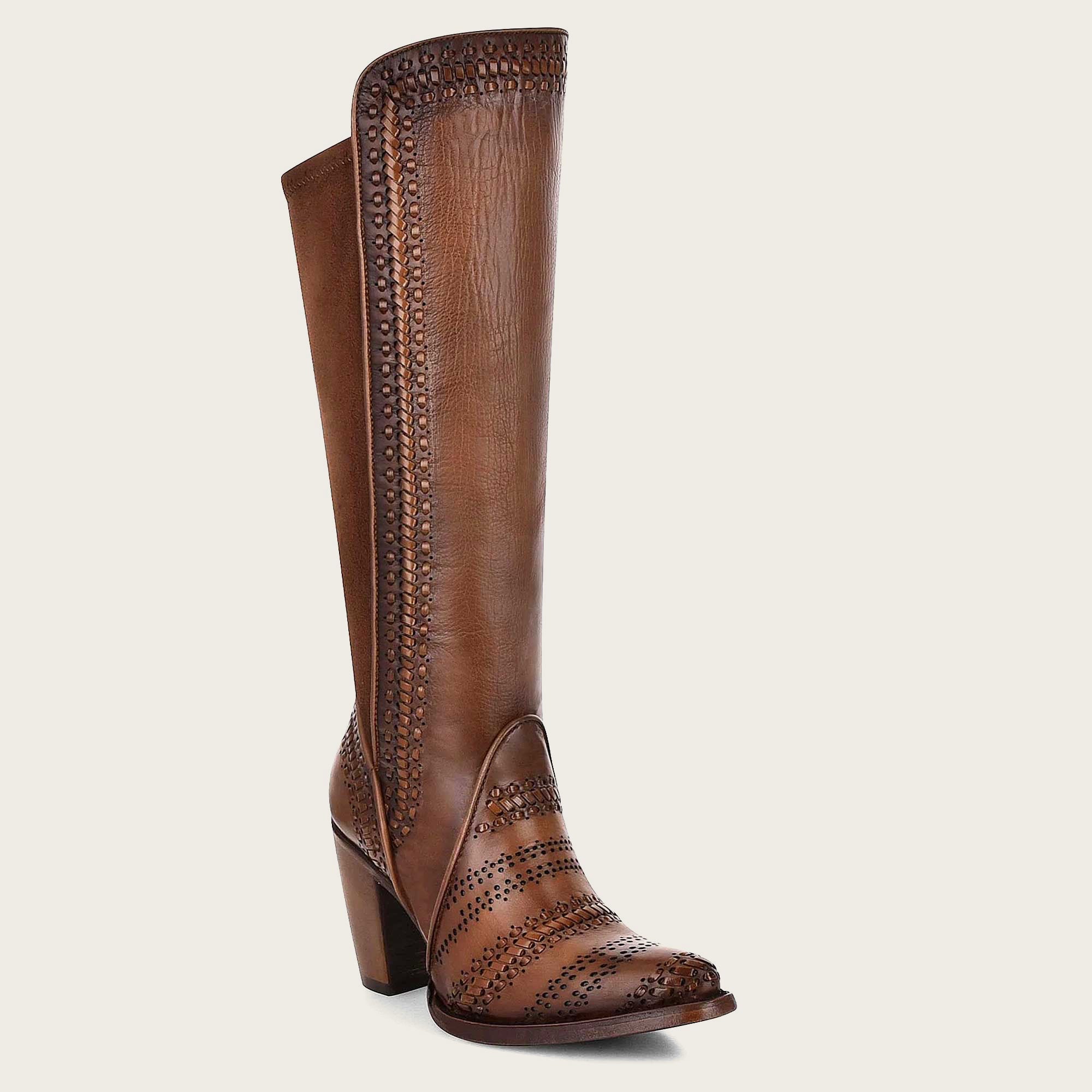 Ladies boots cheap brown leather