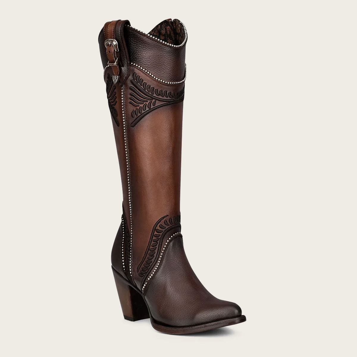 Buckles leather boots - Women
