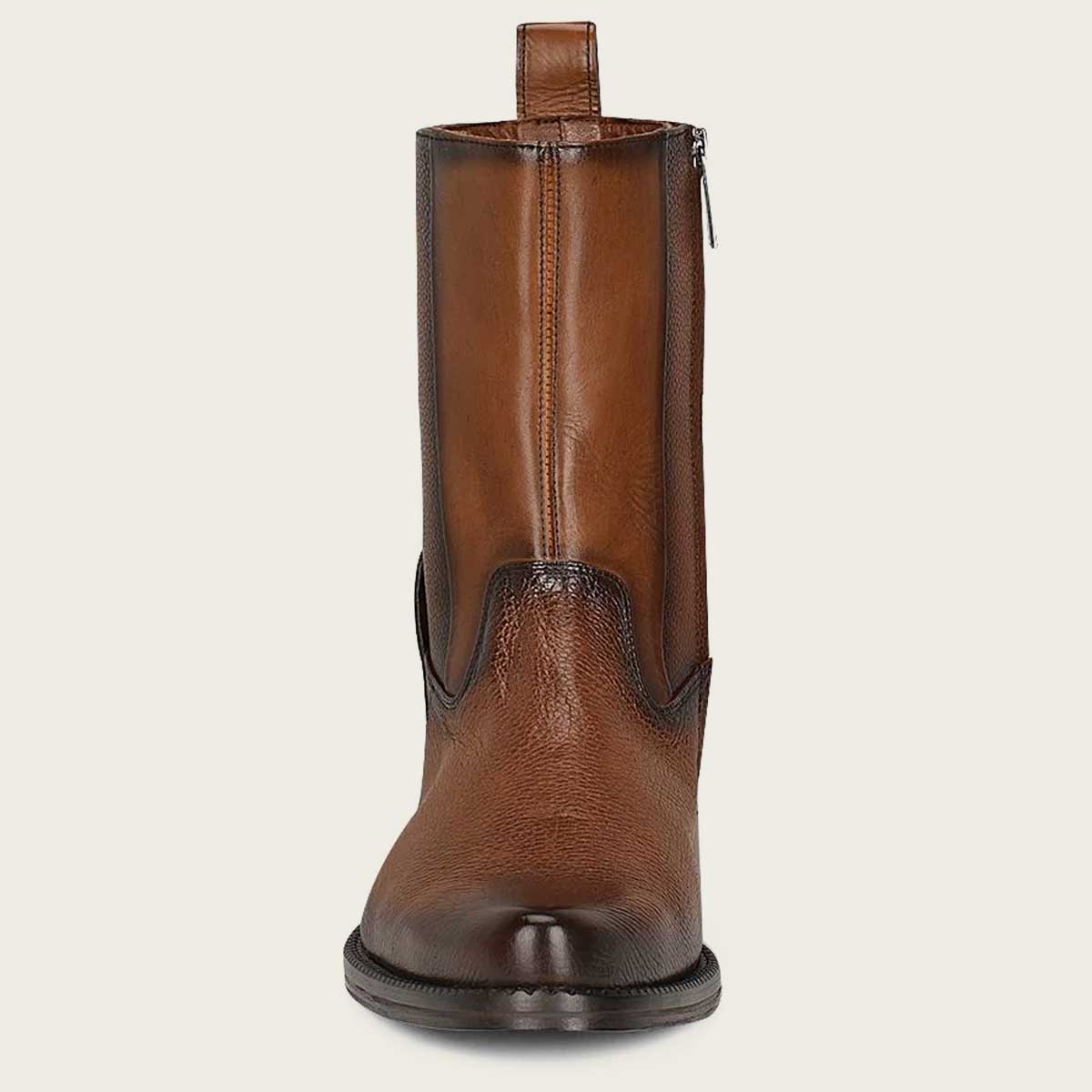Make a statement with our hand-painted honey deer leather boots - perfect for adding a touch of elegance to any outfit.