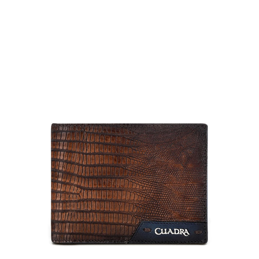 Handmade honey exotic leather minimalist wallet