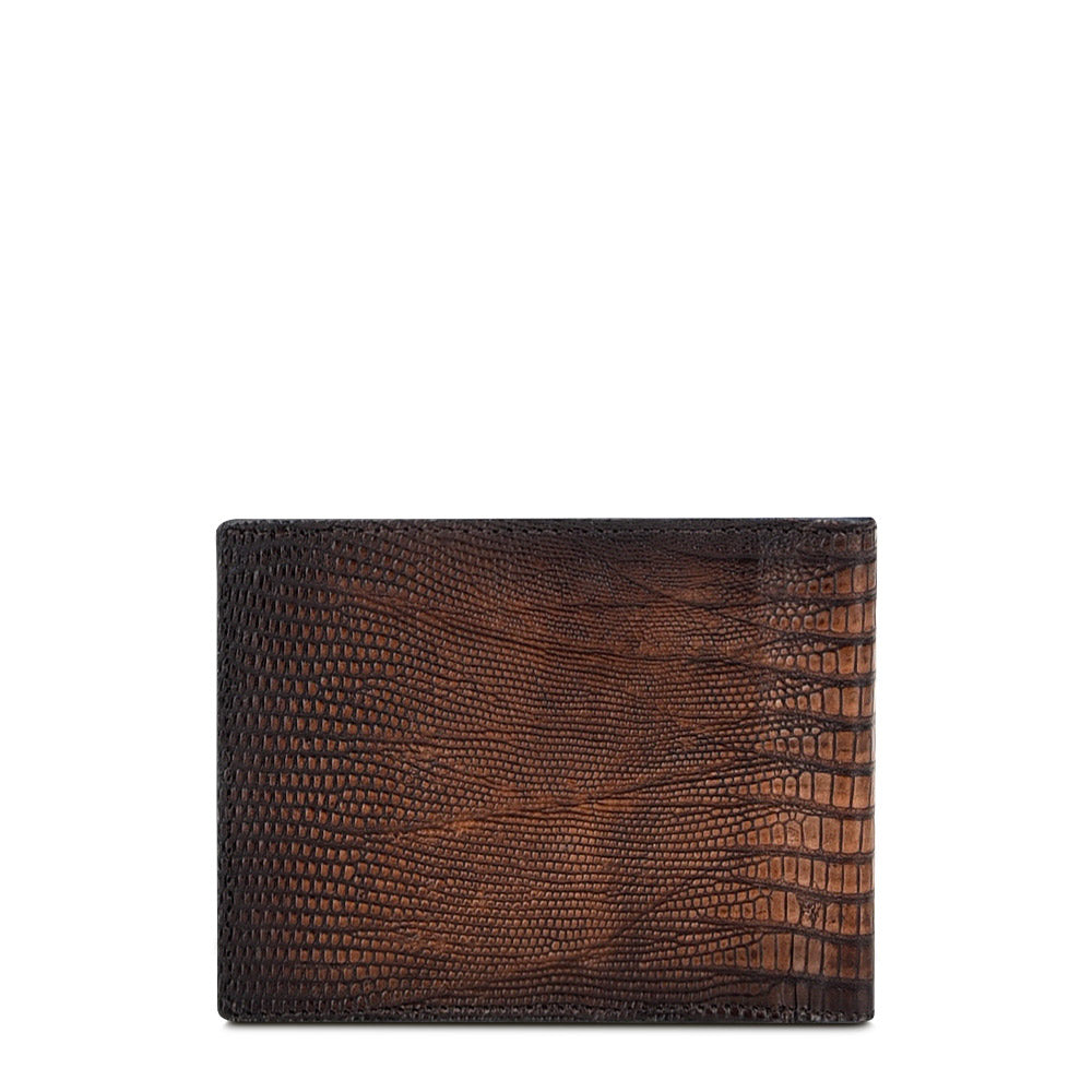 Handmade honey exotic leather minimalist wallet