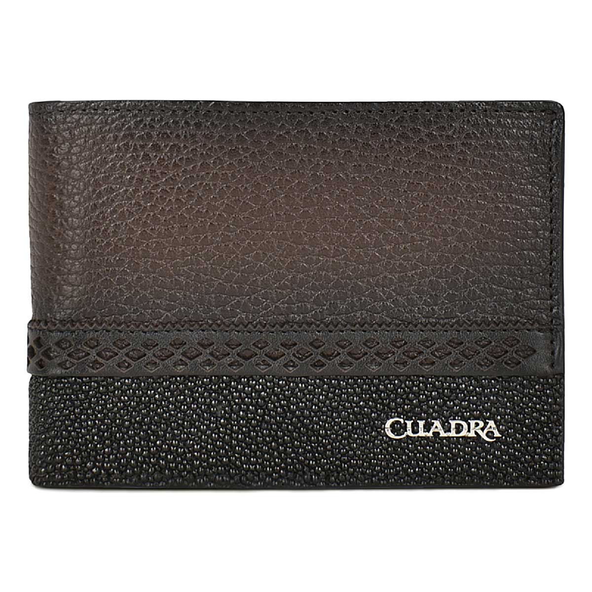 Handmade bi-tone stingray leather wallet