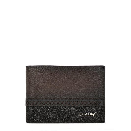 Handmade bi-tone leather wallet