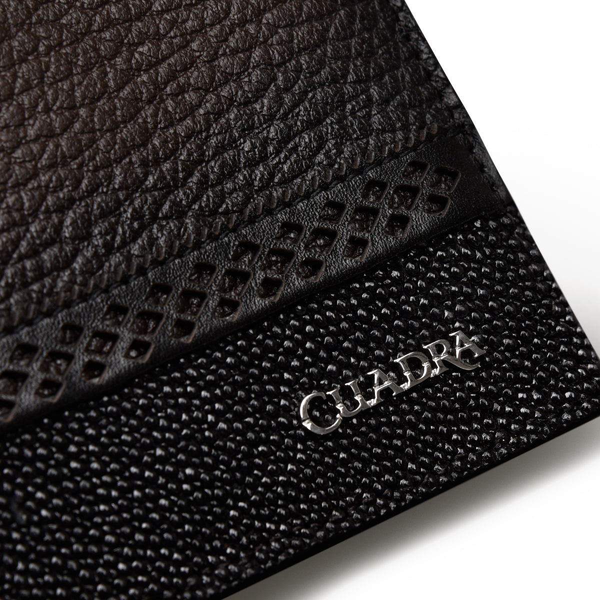 Handmade bi-tone stingray leather wallet
