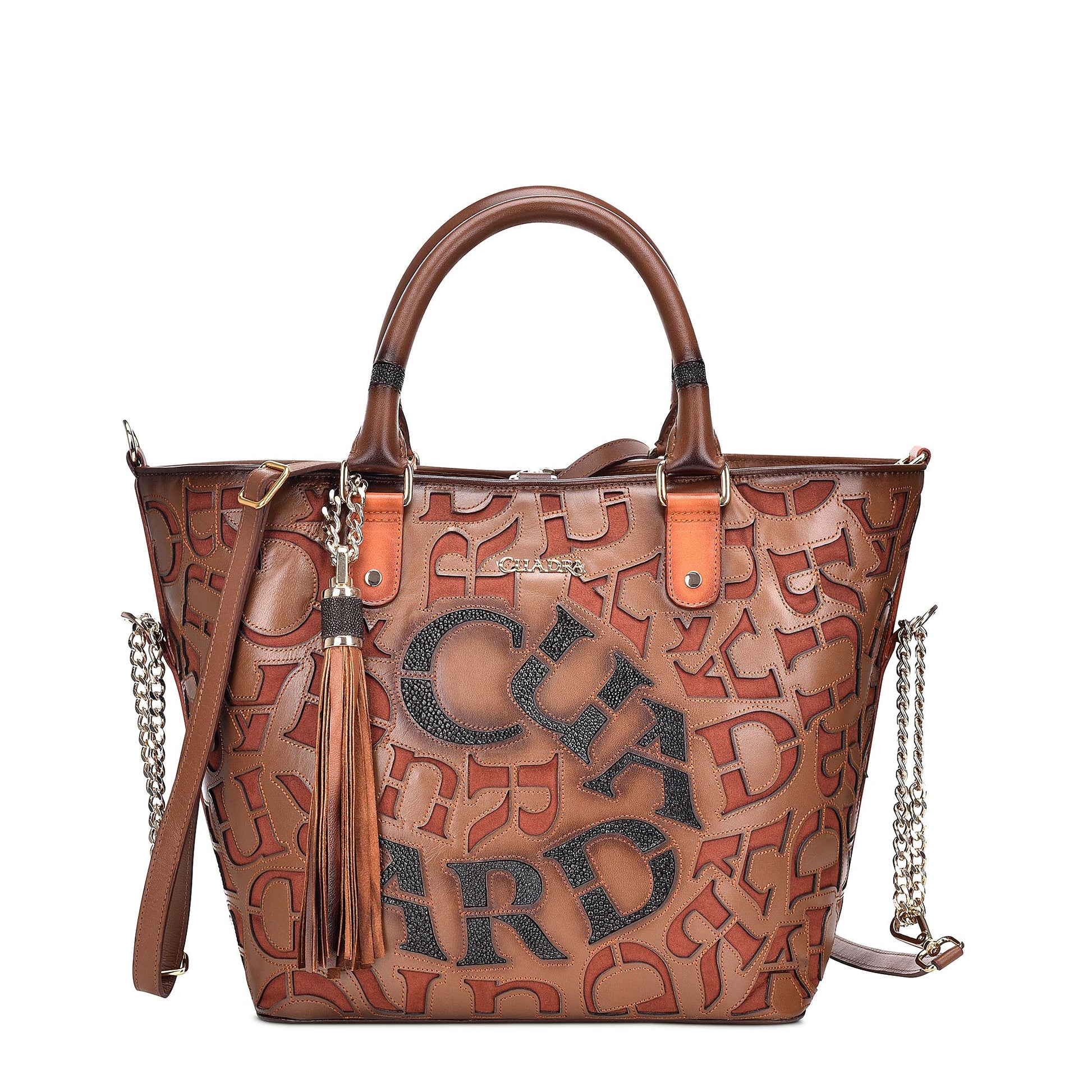 Exotic Elegance Personalized Monogram Shoulder Bag