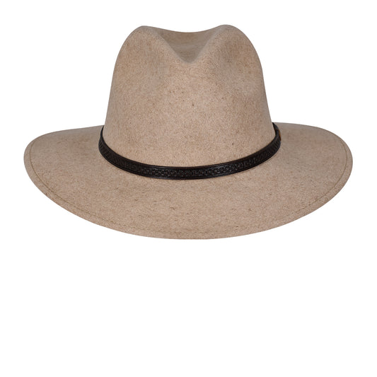 Sand color safari wool hat