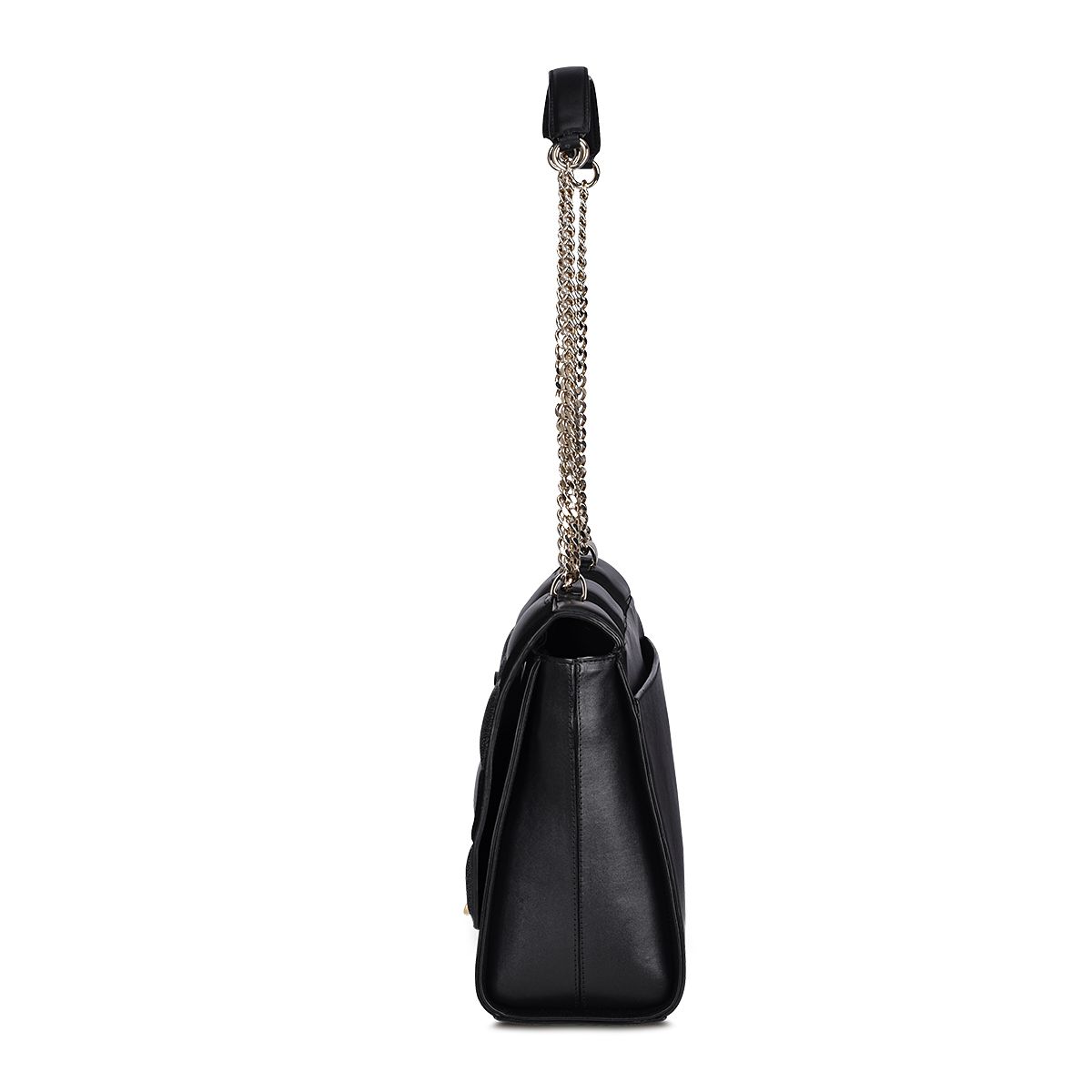 The Chain-Strap Crossbody Bag in Leather