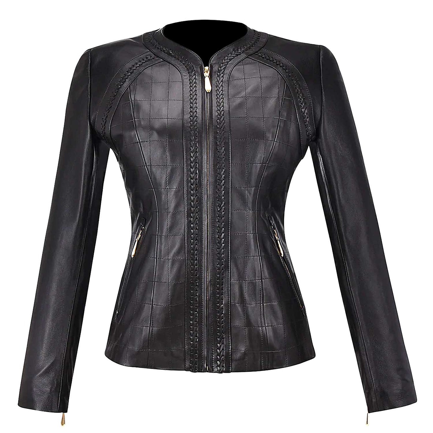 Buy the Womens Black Leather Embroidered Logo Zipper Top Handle Biker Shoulder  Bag
